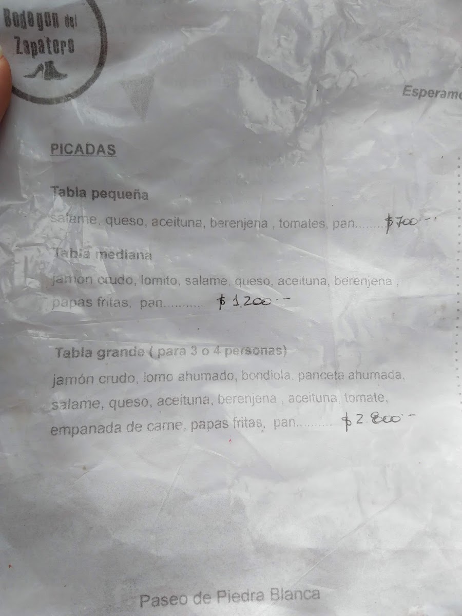 Menu Bodegón Del Zapatero-3